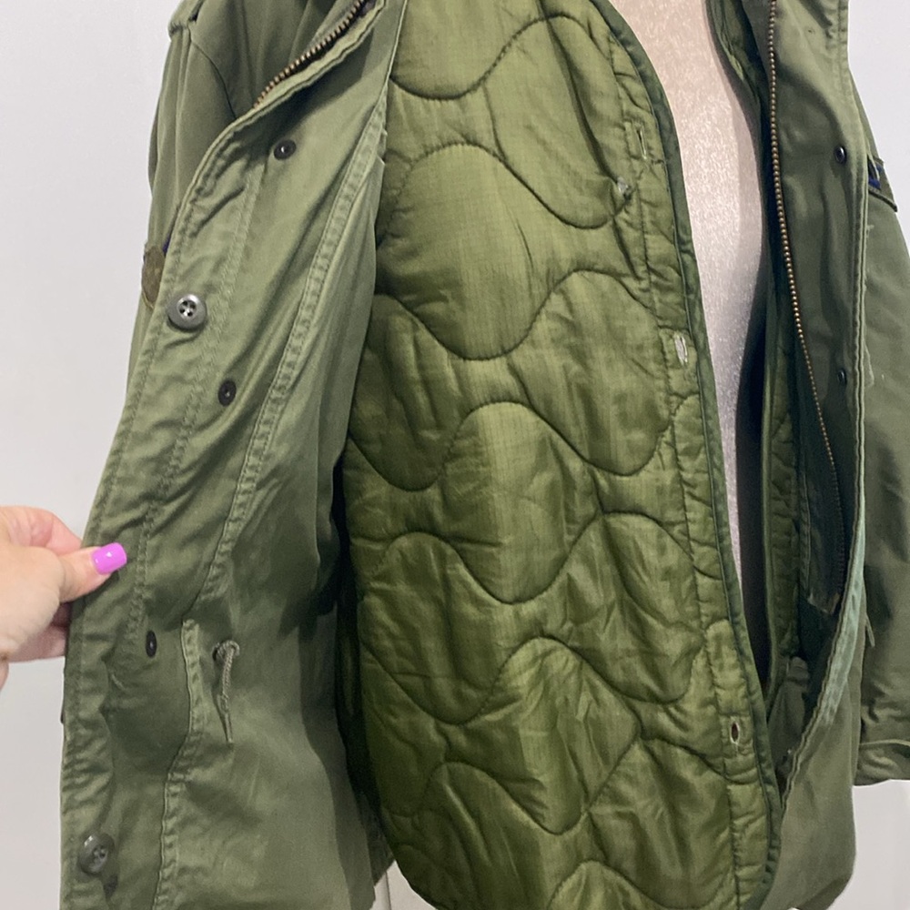 Authentic Vintage 70’s US Air Force COLD WEATHER FIELD OG-107 M-65 JACKET Large - Picture 16 of 17